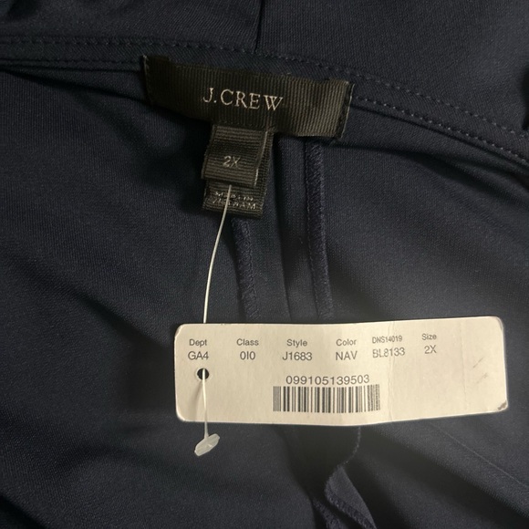 J. Crew Deep Blue Ruffle Midi Dress - Picture 5 of 6